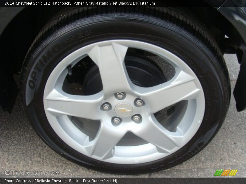 Ashen Gray Metallic / Jet Black/Dark Titanium 2014 Chevrolet Sonic LTZ Hatchback
