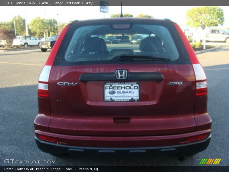 Tango Red Pearl / Gray 2010 Honda CR-V LX AWD