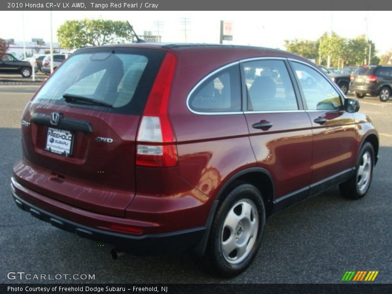 Tango Red Pearl / Gray 2010 Honda CR-V LX AWD