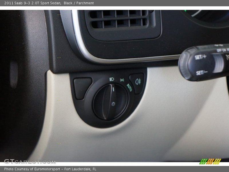 Black / Parchment 2011 Saab 9-3 2.0T Sport Sedan