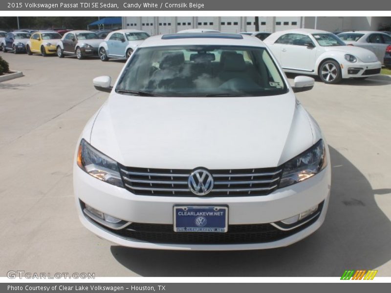 Candy White / Cornsilk Beige 2015 Volkswagen Passat TDI SE Sedan