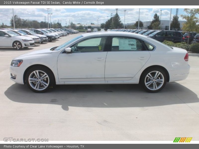 Candy White / Cornsilk Beige 2015 Volkswagen Passat TDI SE Sedan