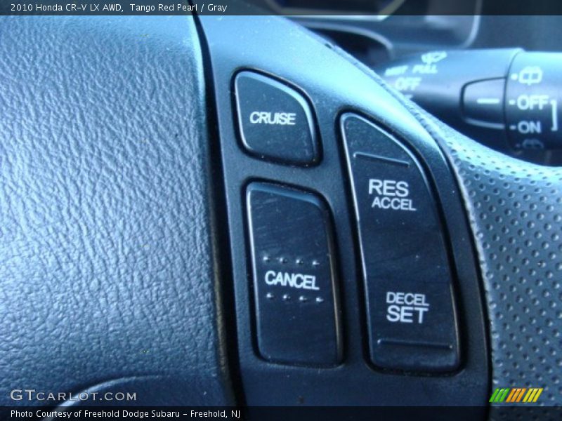 Tango Red Pearl / Gray 2010 Honda CR-V LX AWD