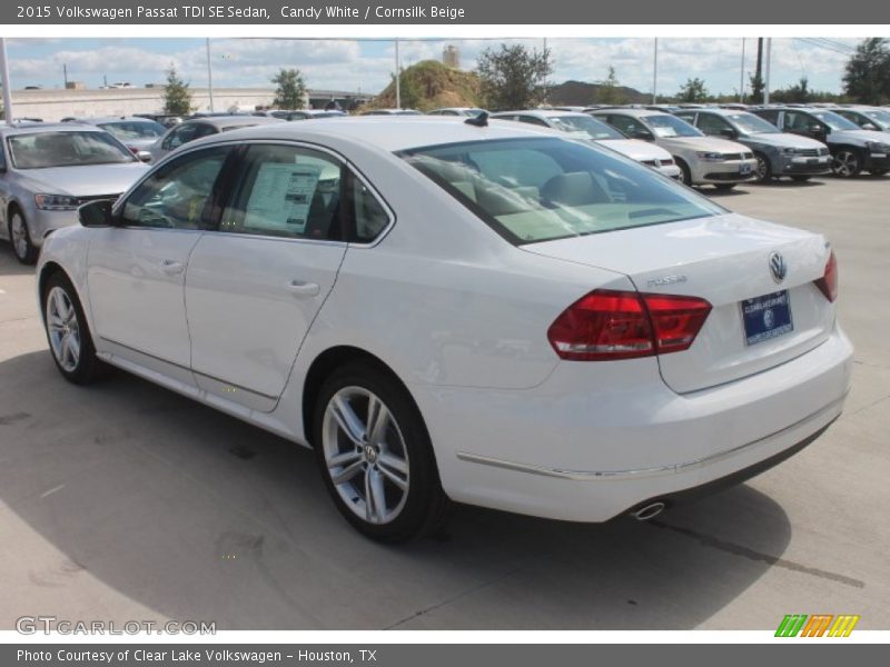 Candy White / Cornsilk Beige 2015 Volkswagen Passat TDI SE Sedan