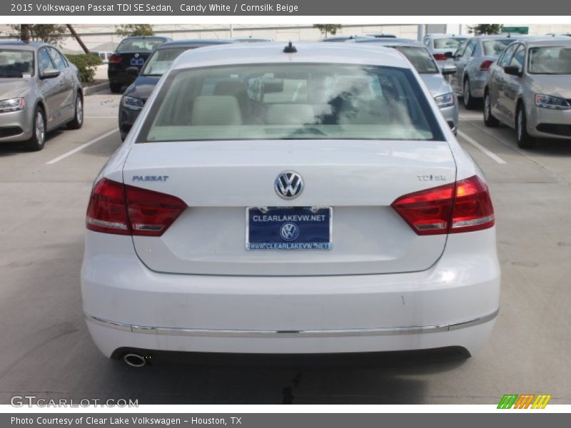 Candy White / Cornsilk Beige 2015 Volkswagen Passat TDI SE Sedan