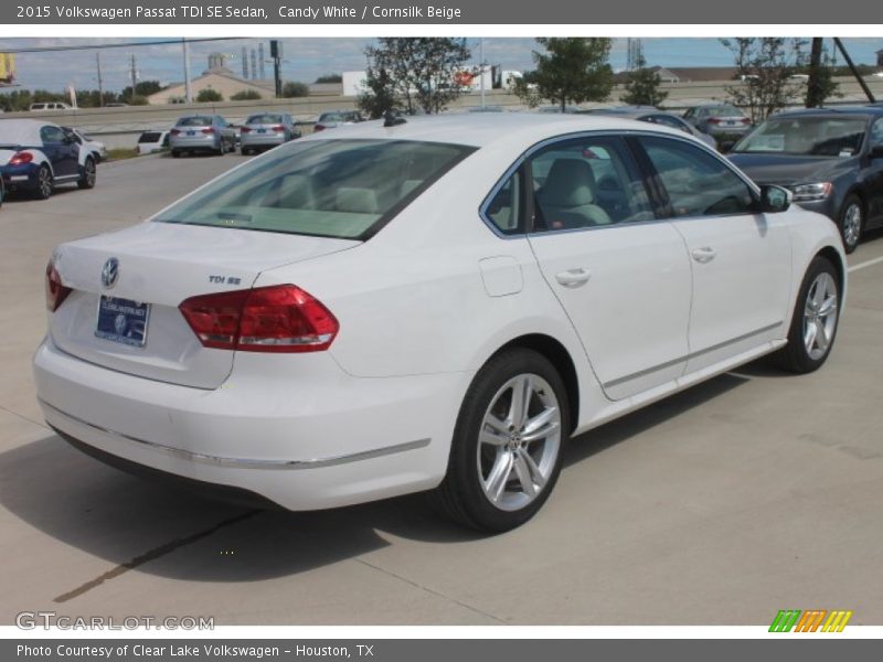 Candy White / Cornsilk Beige 2015 Volkswagen Passat TDI SE Sedan