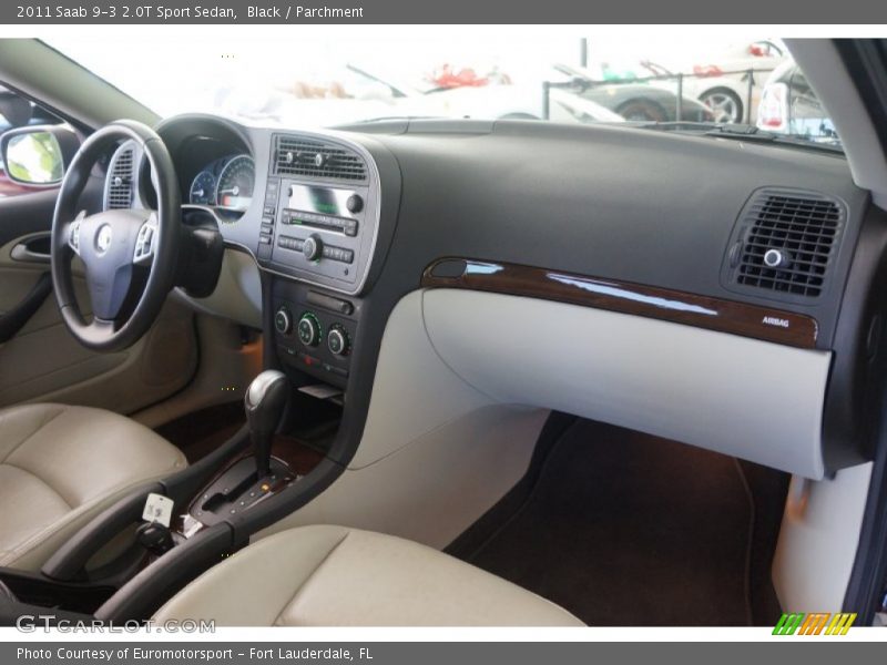 Black / Parchment 2011 Saab 9-3 2.0T Sport Sedan