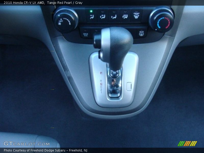 Tango Red Pearl / Gray 2010 Honda CR-V LX AWD