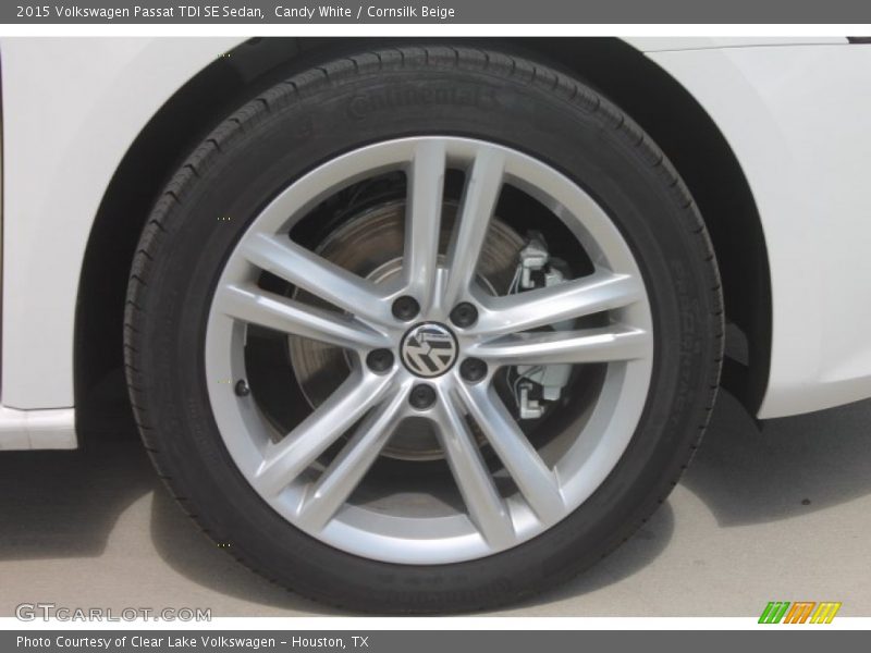 Candy White / Cornsilk Beige 2015 Volkswagen Passat TDI SE Sedan