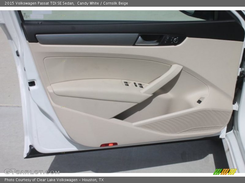 Candy White / Cornsilk Beige 2015 Volkswagen Passat TDI SE Sedan