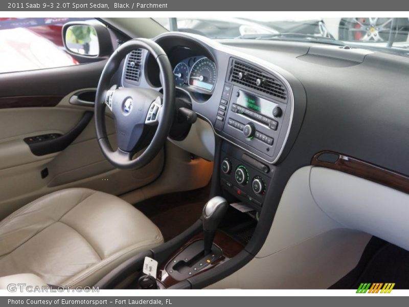 Black / Parchment 2011 Saab 9-3 2.0T Sport Sedan