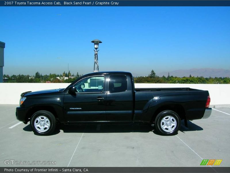 Black Sand Pearl / Graphite Gray 2007 Toyota Tacoma Access Cab