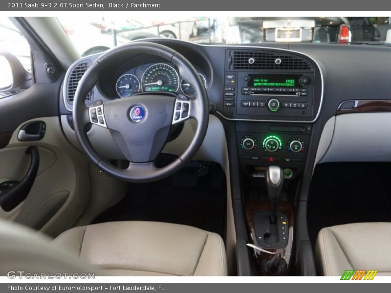 Black / Parchment 2011 Saab 9-3 2.0T Sport Sedan