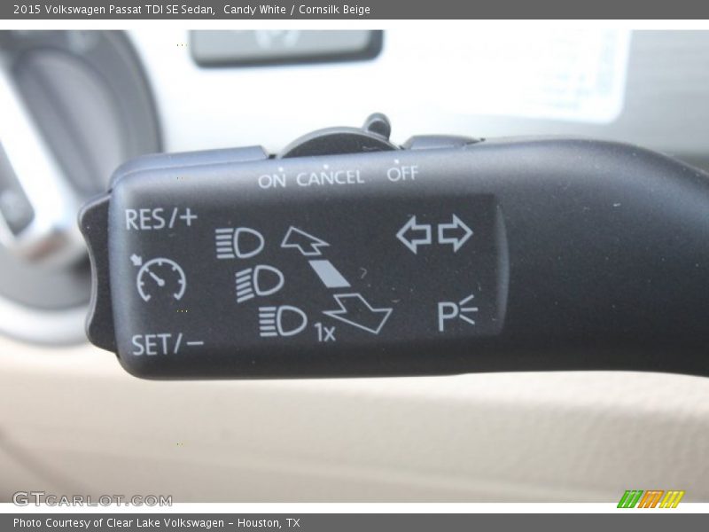 Candy White / Cornsilk Beige 2015 Volkswagen Passat TDI SE Sedan