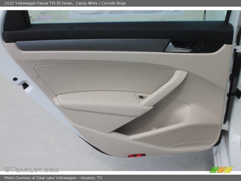Candy White / Cornsilk Beige 2015 Volkswagen Passat TDI SE Sedan