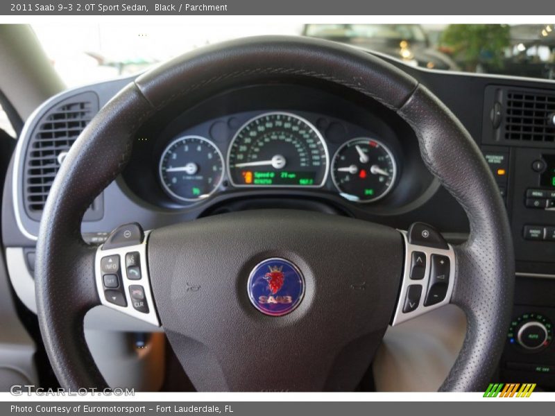 Black / Parchment 2011 Saab 9-3 2.0T Sport Sedan