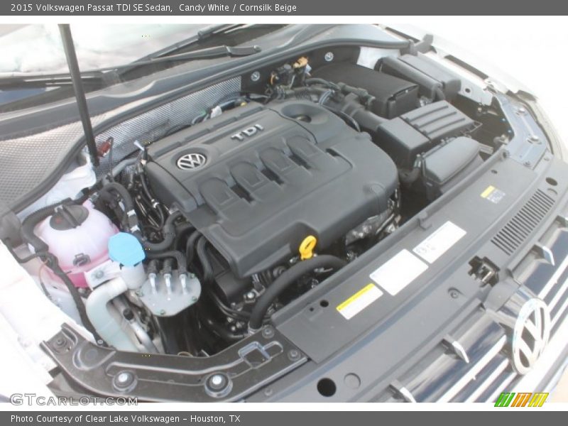 Candy White / Cornsilk Beige 2015 Volkswagen Passat TDI SE Sedan