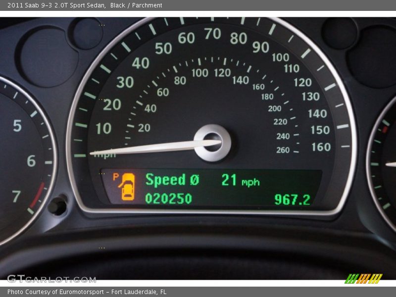 Black / Parchment 2011 Saab 9-3 2.0T Sport Sedan