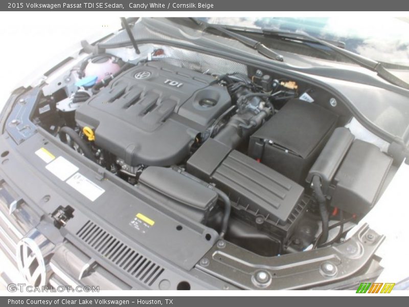 Candy White / Cornsilk Beige 2015 Volkswagen Passat TDI SE Sedan