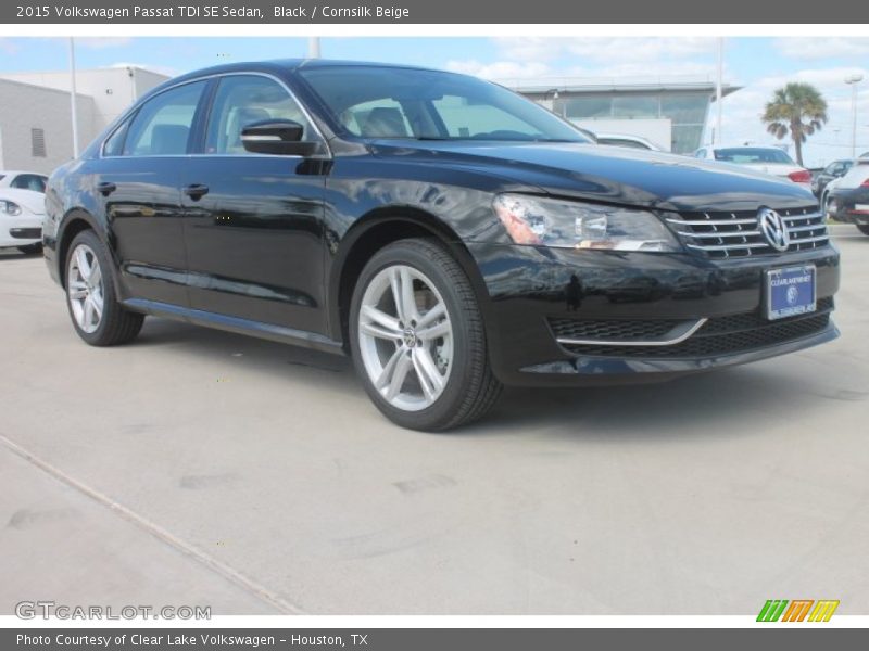 Black / Cornsilk Beige 2015 Volkswagen Passat TDI SE Sedan