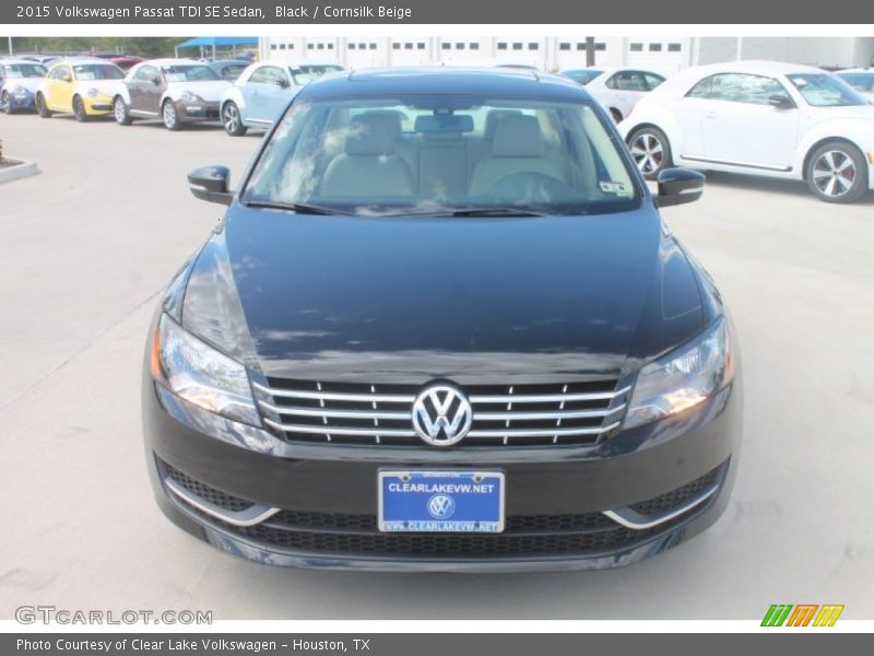 Black / Cornsilk Beige 2015 Volkswagen Passat TDI SE Sedan