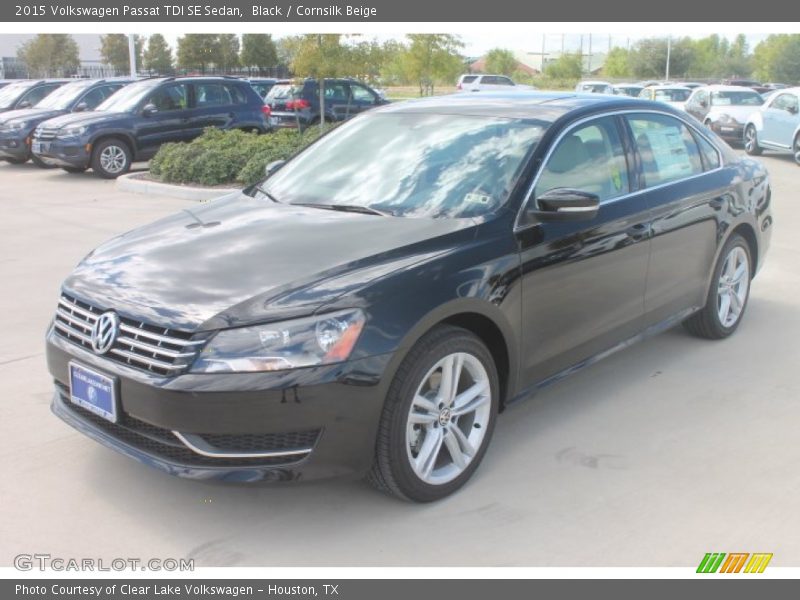 Black / Cornsilk Beige 2015 Volkswagen Passat TDI SE Sedan