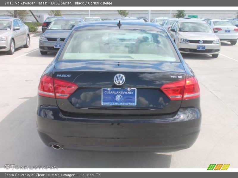 Black / Cornsilk Beige 2015 Volkswagen Passat TDI SE Sedan