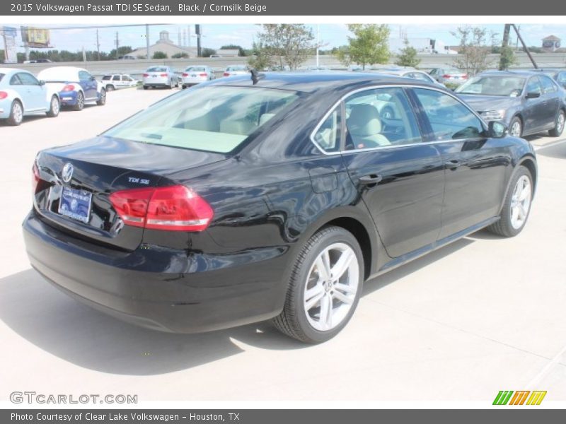 Black / Cornsilk Beige 2015 Volkswagen Passat TDI SE Sedan