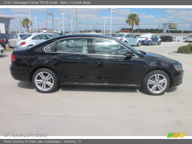 Black / Cornsilk Beige 2015 Volkswagen Passat TDI SE Sedan