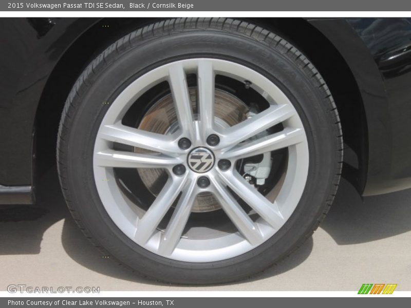 Black / Cornsilk Beige 2015 Volkswagen Passat TDI SE Sedan