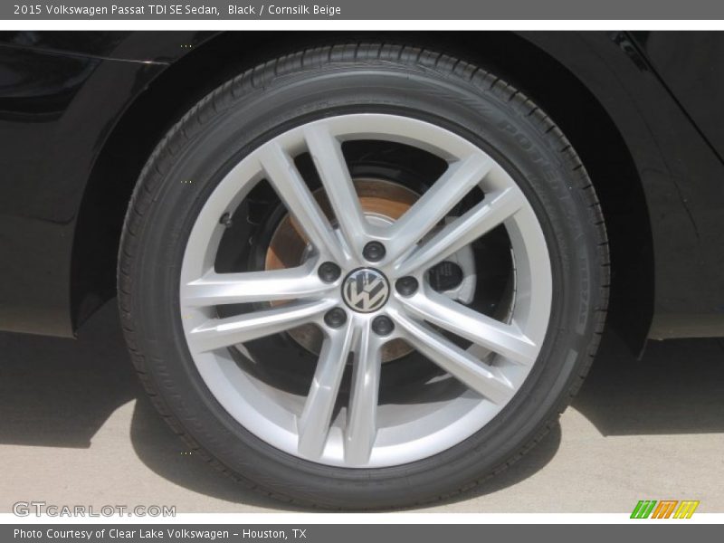 Black / Cornsilk Beige 2015 Volkswagen Passat TDI SE Sedan