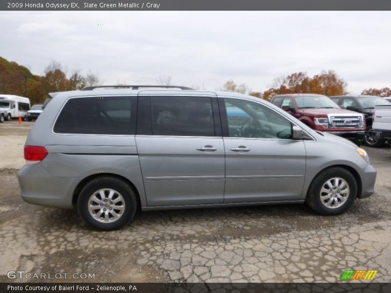 Slate Green Metallic / Gray 2009 Honda Odyssey EX