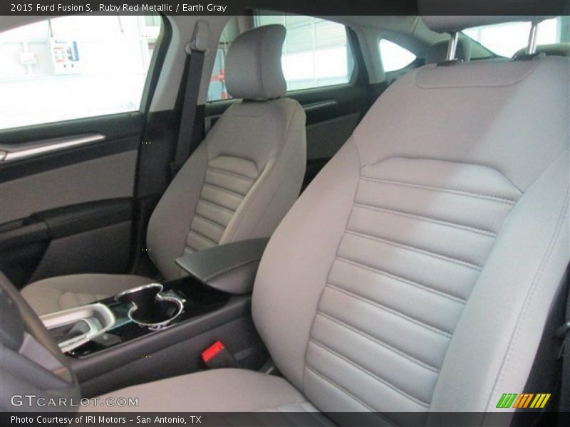 Ruby Red Metallic / Earth Gray 2015 Ford Fusion S