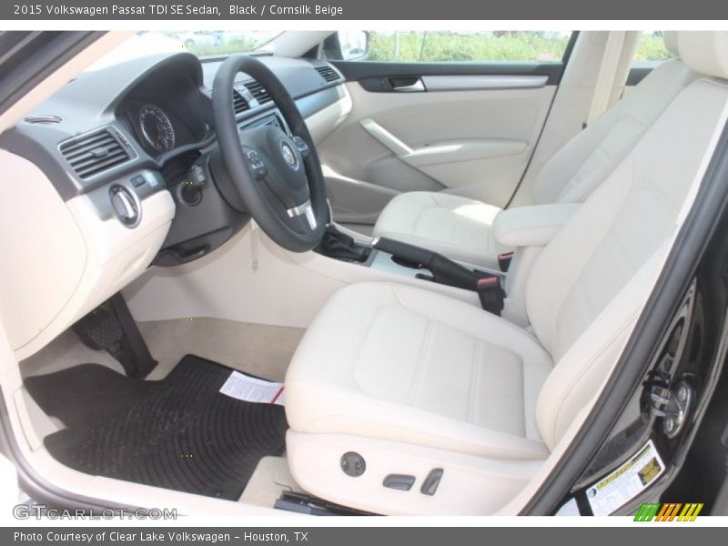 Black / Cornsilk Beige 2015 Volkswagen Passat TDI SE Sedan