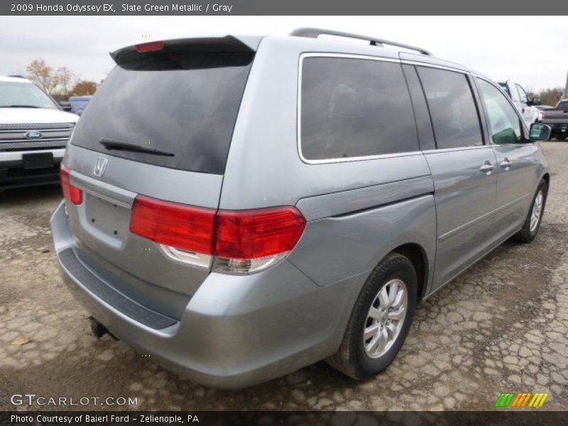 Slate Green Metallic / Gray 2009 Honda Odyssey EX