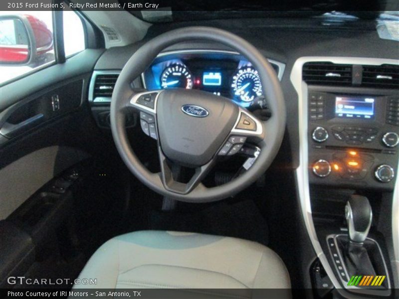 Ruby Red Metallic / Earth Gray 2015 Ford Fusion S