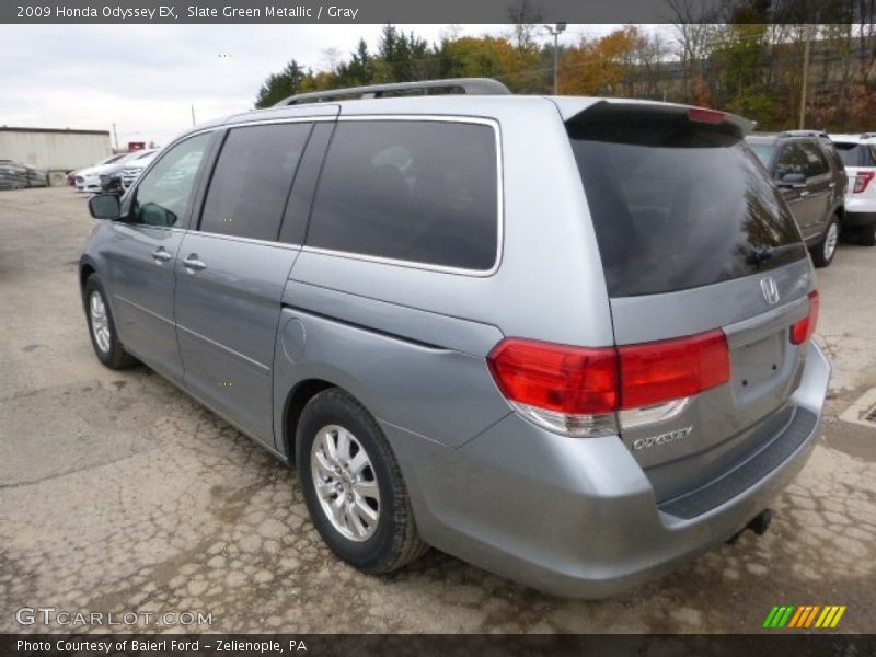 Slate Green Metallic / Gray 2009 Honda Odyssey EX