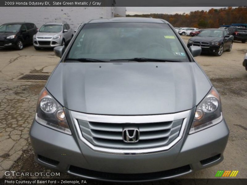 Slate Green Metallic / Gray 2009 Honda Odyssey EX