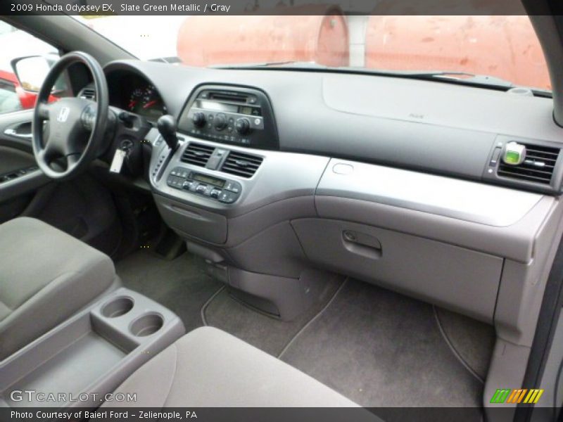 Slate Green Metallic / Gray 2009 Honda Odyssey EX