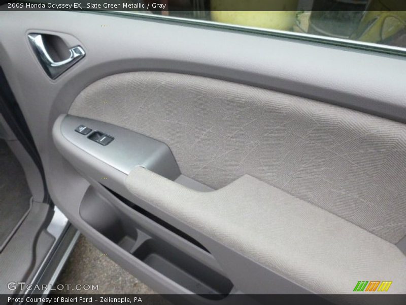 Slate Green Metallic / Gray 2009 Honda Odyssey EX