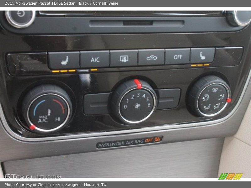 Black / Cornsilk Beige 2015 Volkswagen Passat TDI SE Sedan