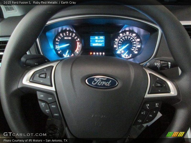 Ruby Red Metallic / Earth Gray 2015 Ford Fusion S