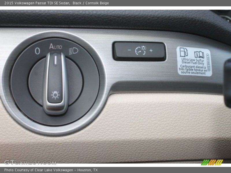 Black / Cornsilk Beige 2015 Volkswagen Passat TDI SE Sedan
