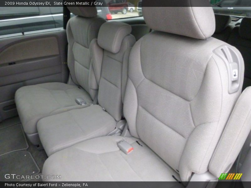 Slate Green Metallic / Gray 2009 Honda Odyssey EX