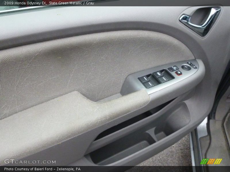Slate Green Metallic / Gray 2009 Honda Odyssey EX