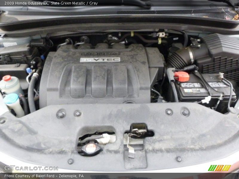 Slate Green Metallic / Gray 2009 Honda Odyssey EX