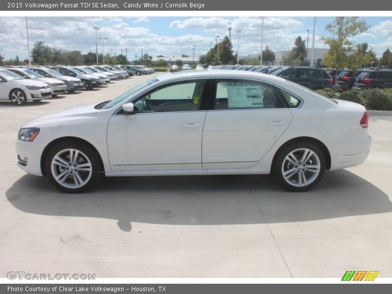 Candy White / Cornsilk Beige 2015 Volkswagen Passat TDI SE Sedan
