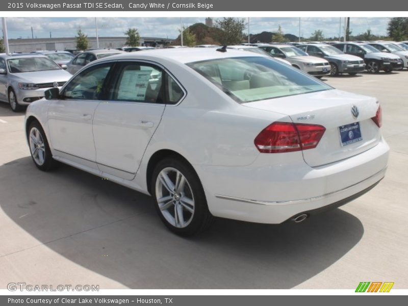 Candy White / Cornsilk Beige 2015 Volkswagen Passat TDI SE Sedan