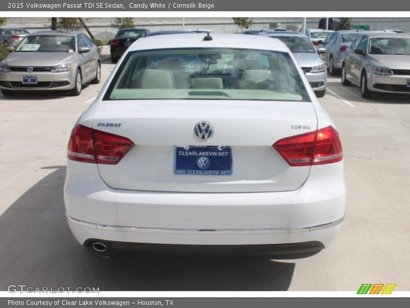 Candy White / Cornsilk Beige 2015 Volkswagen Passat TDI SE Sedan