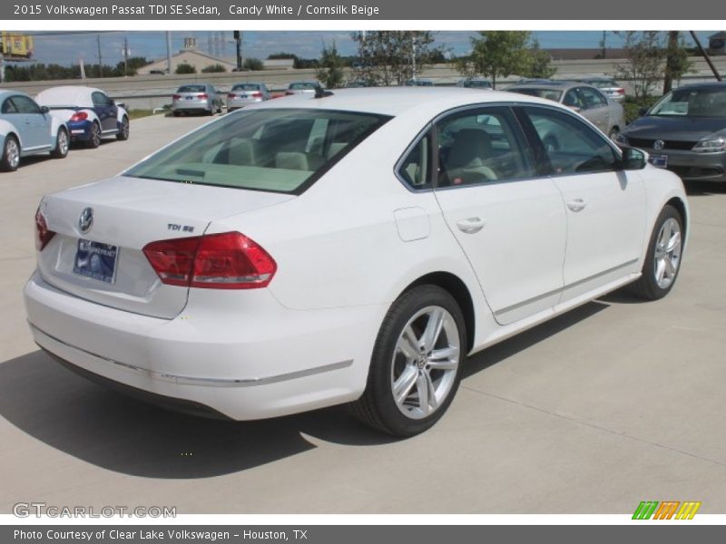 Candy White / Cornsilk Beige 2015 Volkswagen Passat TDI SE Sedan